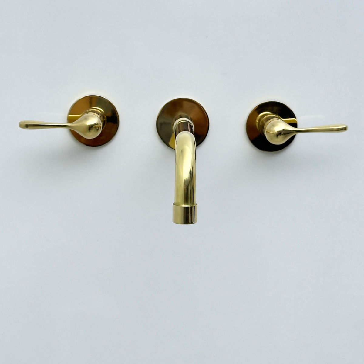 Unlacquered Brass Wall-Mount Faucet