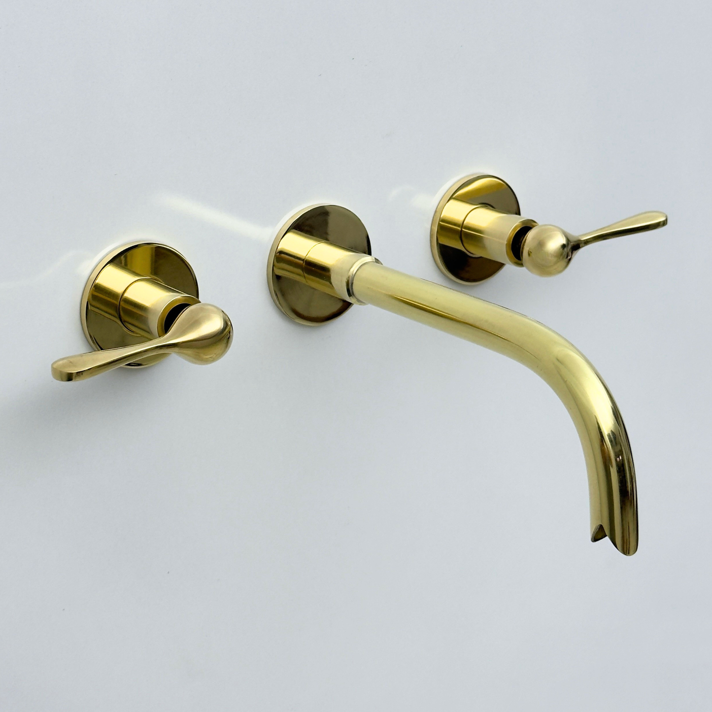 Unlacquered Brass Wall-Mount Faucet