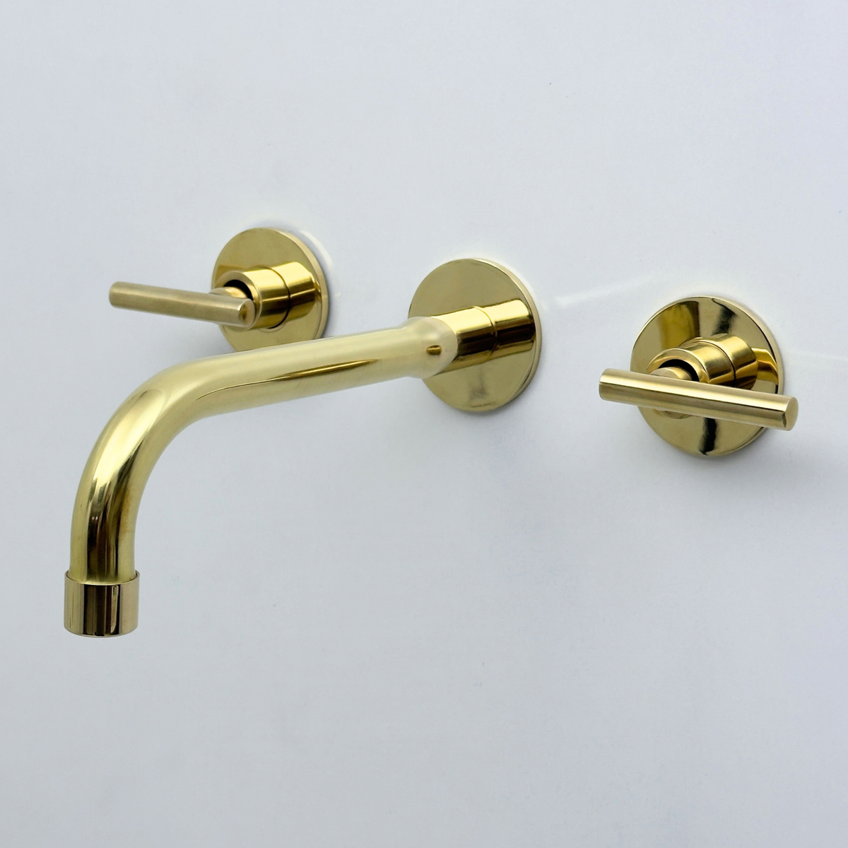 Unlacquered Brass Wall-Mount Faucet