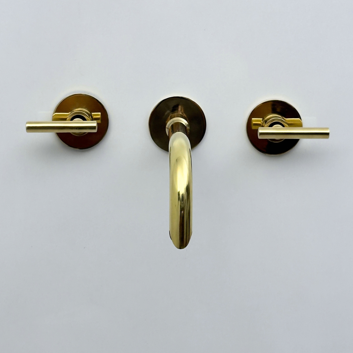 Unlacquered Brass Wall-Mount Faucet