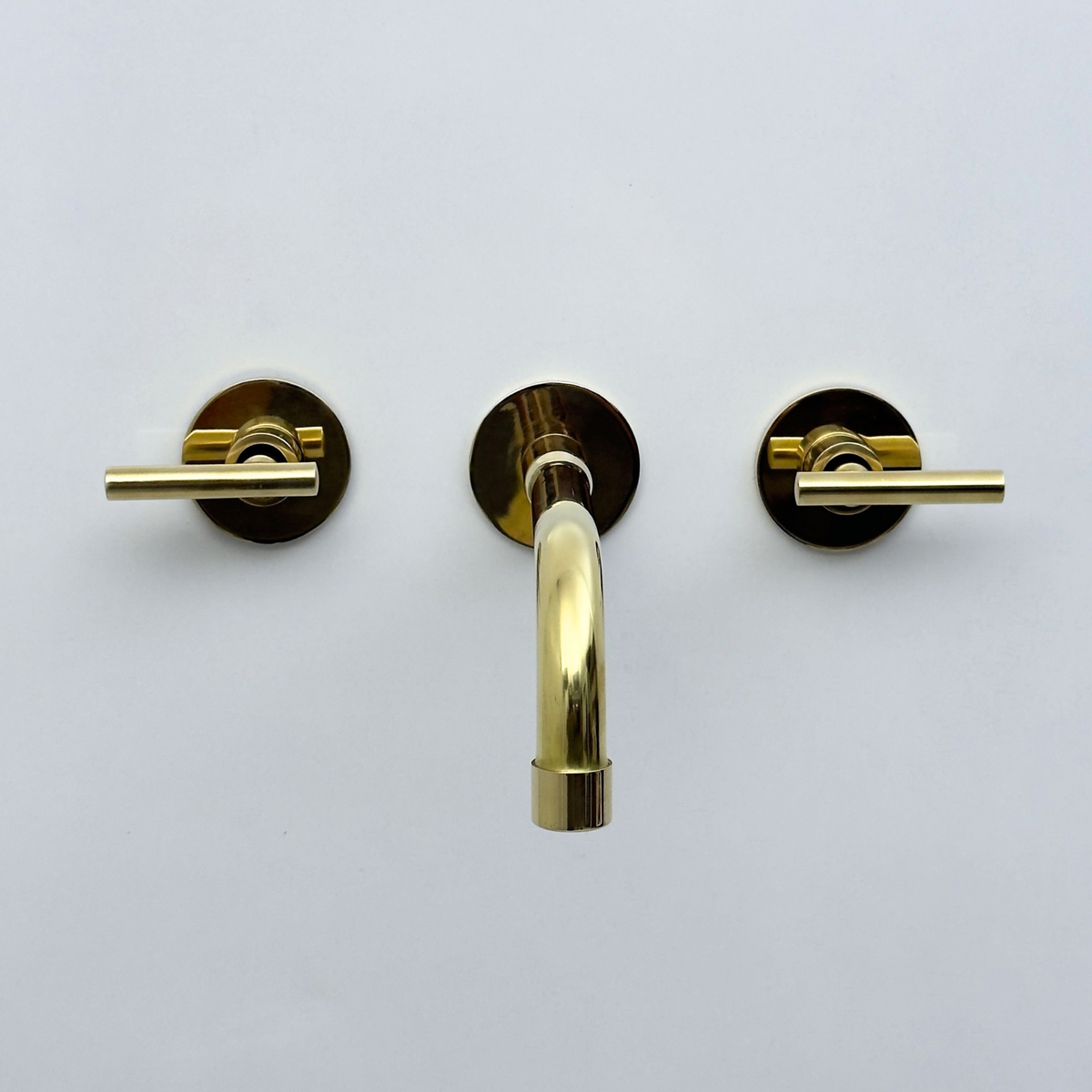 Unlacquered Brass Wall-Mount Faucet