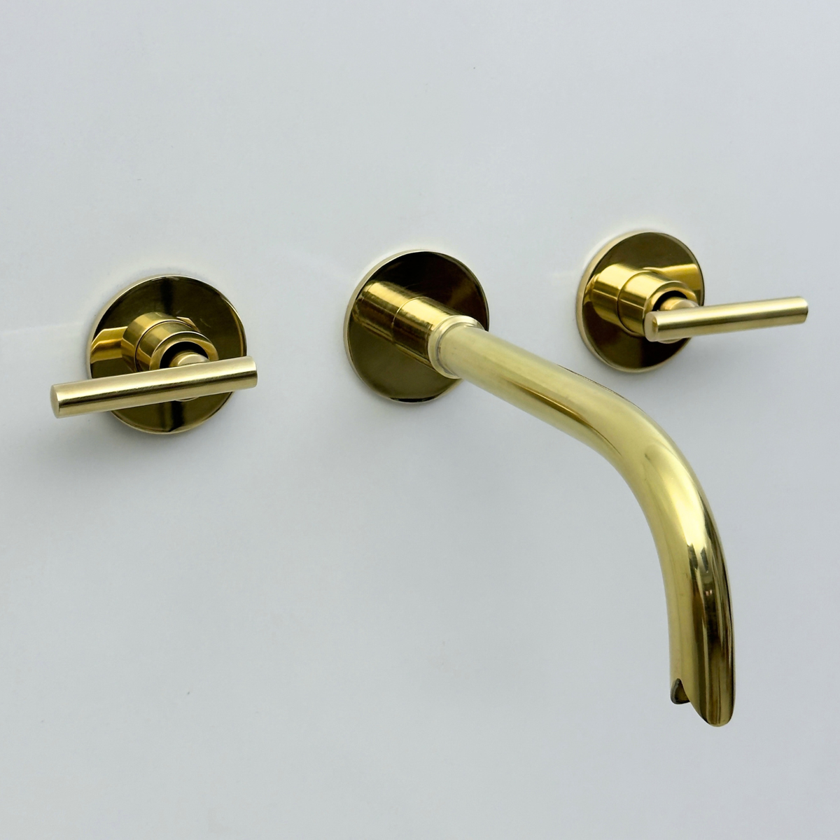 Unlacquered Brass Wall-Mount Faucet