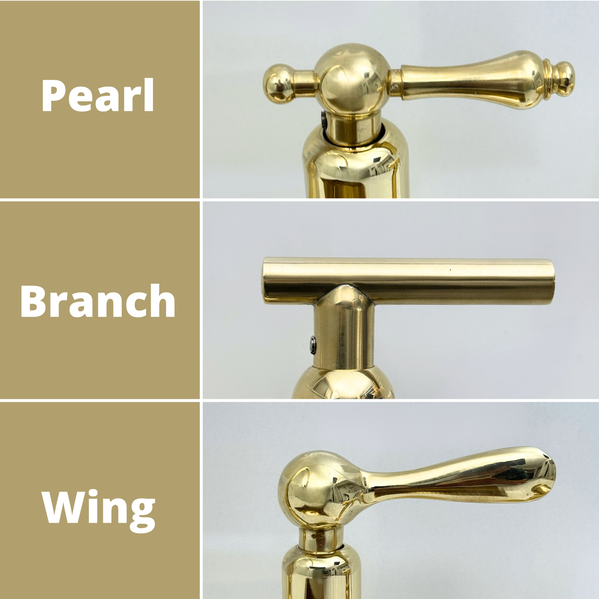 Unlacquered Brass Wall-Mount Faucet