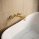 Unlacquered Brass Wall-Mount Tub Filler