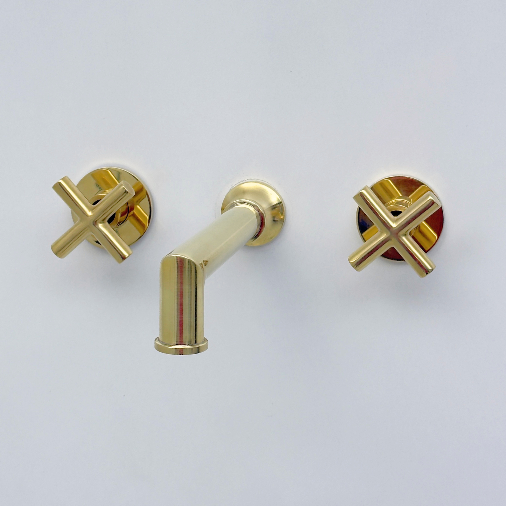 Unlacquered Brass Wall-Mount Tub Filler