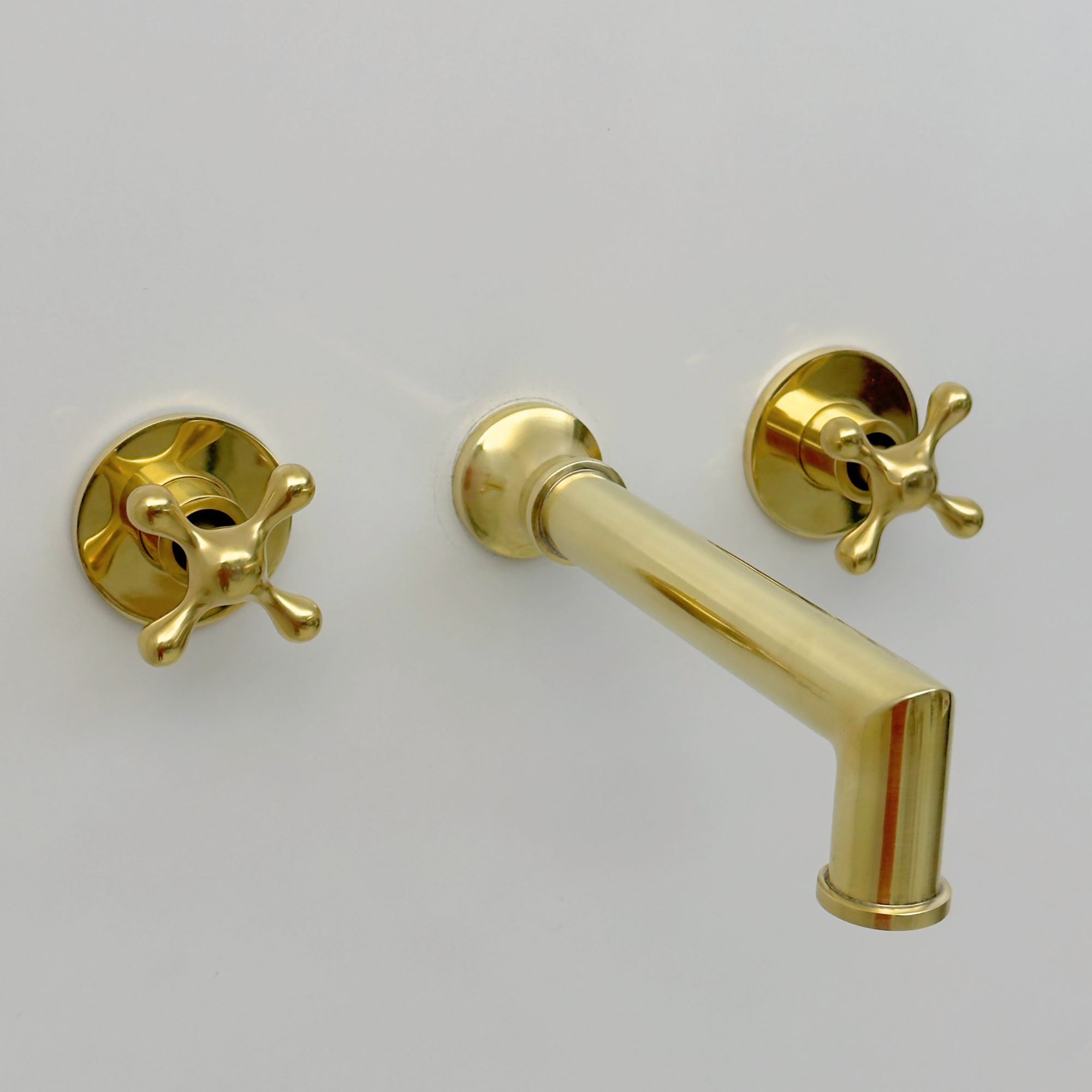 Unlacquered Brass Wall-Mount Tub Filler