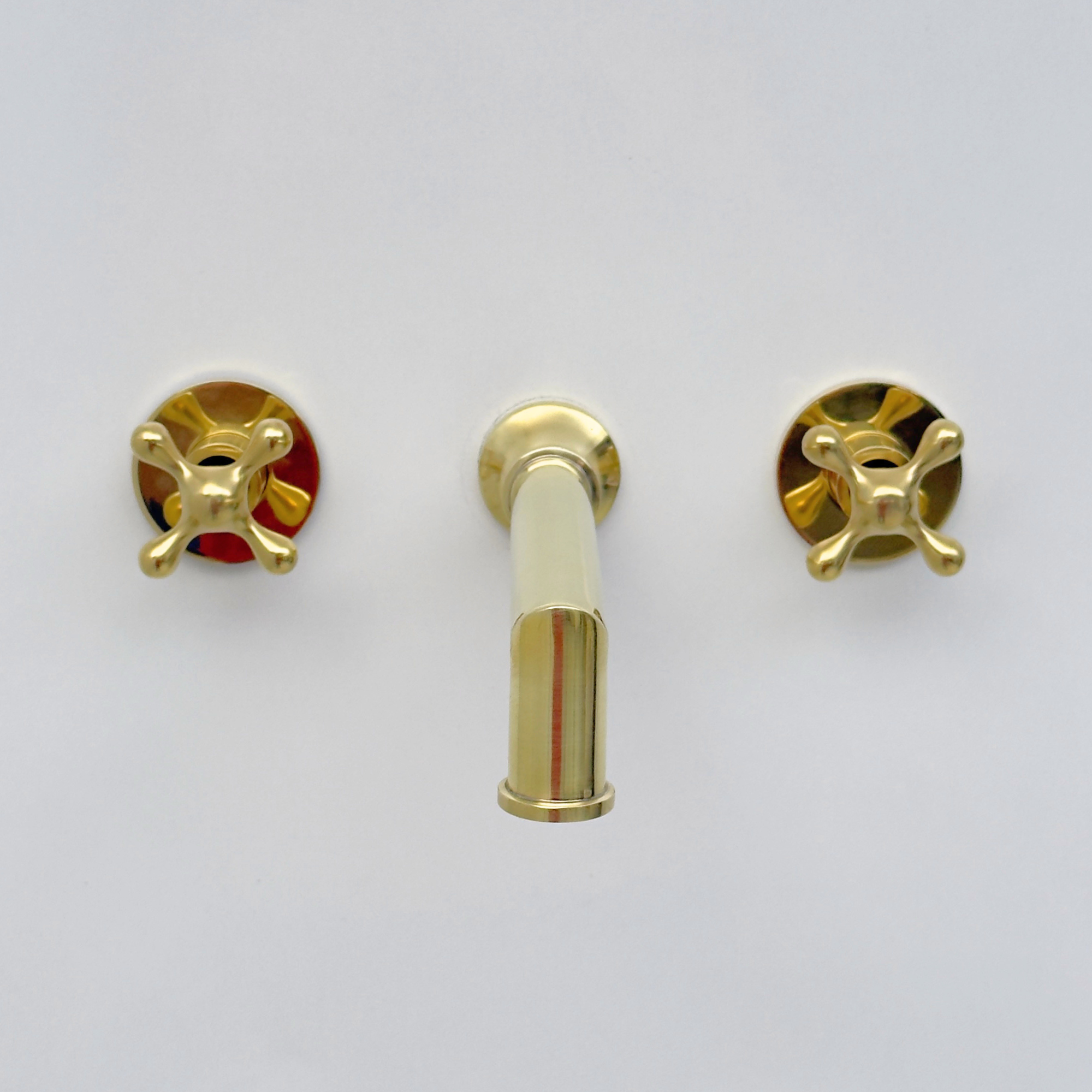 Unlacquered Brass Wall-Mount Tub Filler