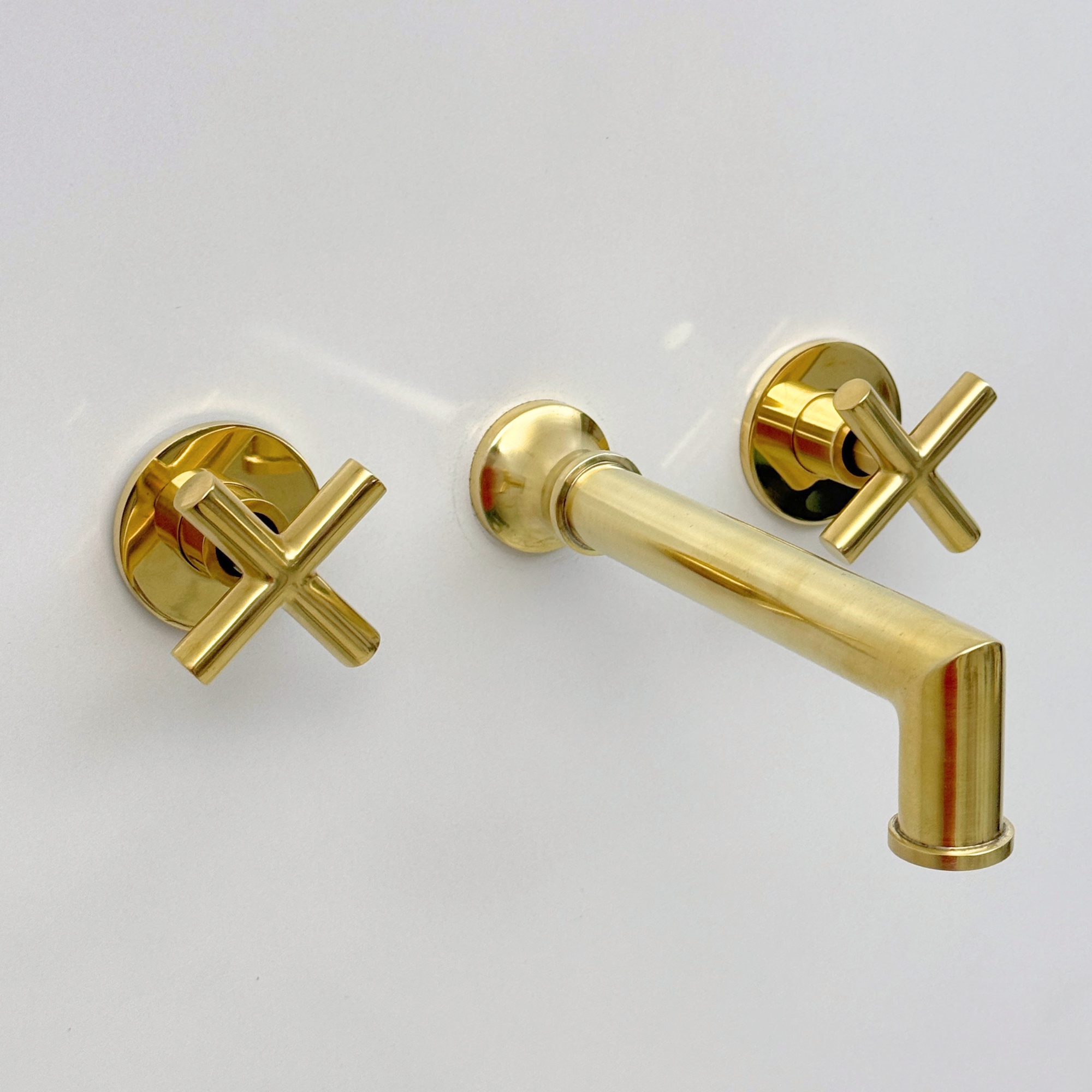 Unlacquered Brass Wall-Mount Tub Filler