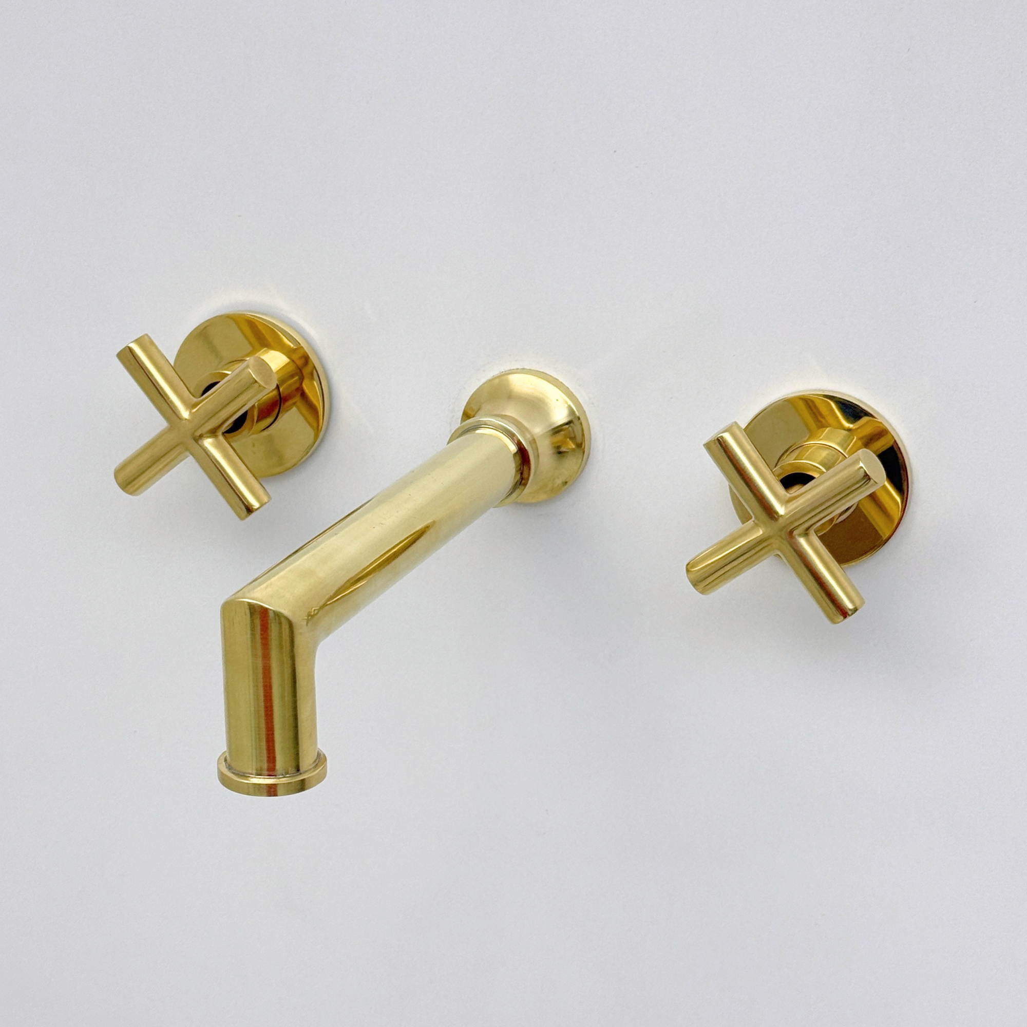 Unlacquered Brass Wall-Mount Tub Filler