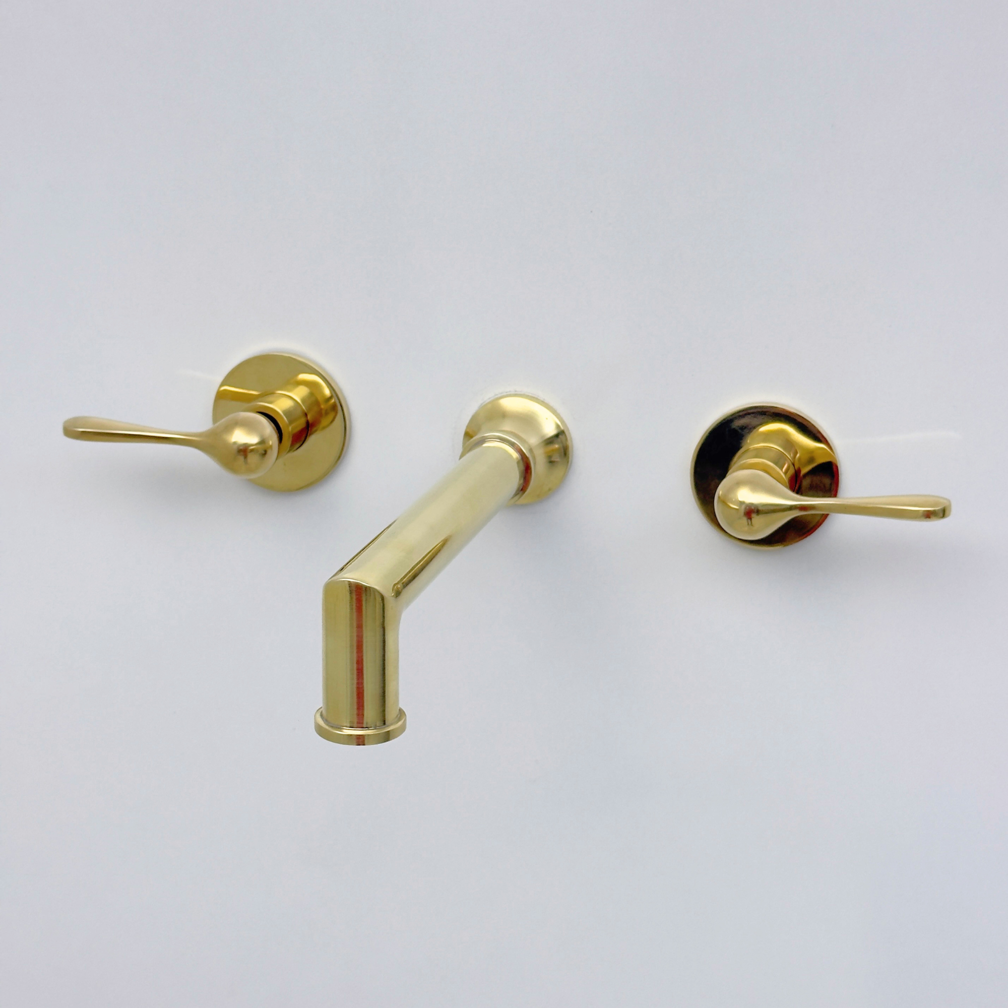 Unlacquered Brass Wall-Mount Tub Filler