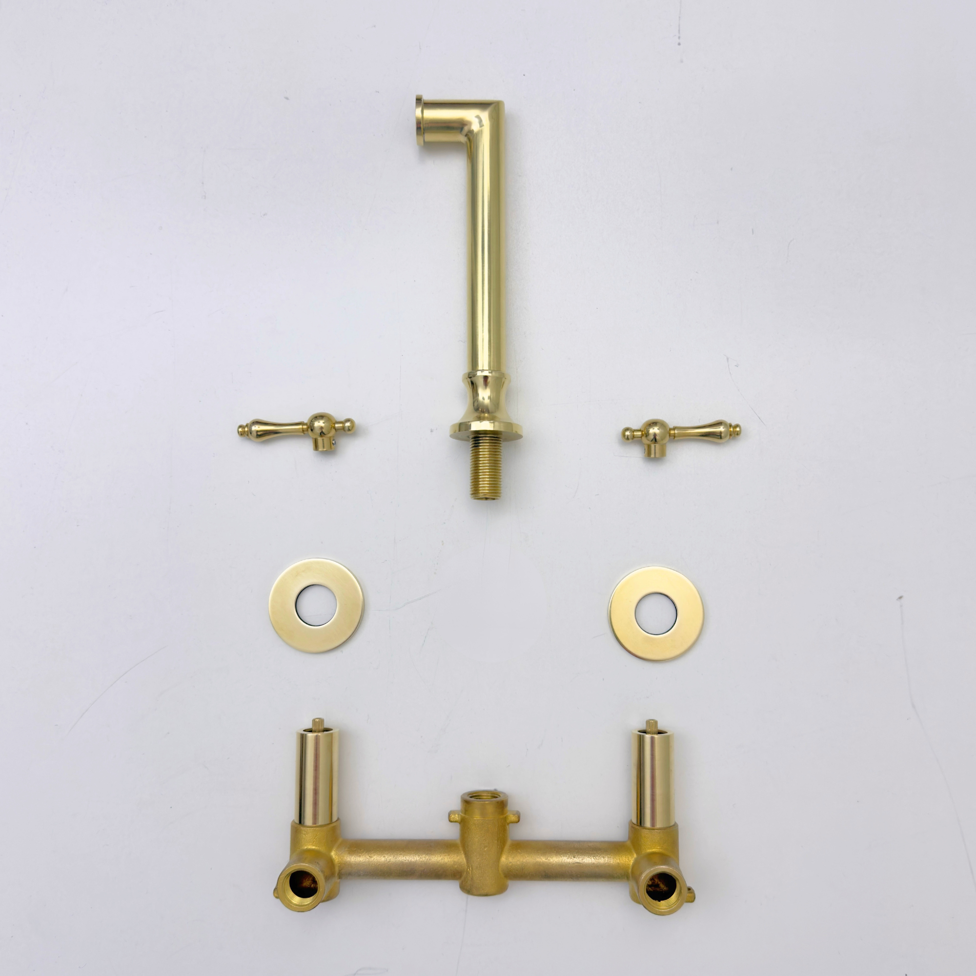 Unlacquered Brass Wall-Mount Tub Filler