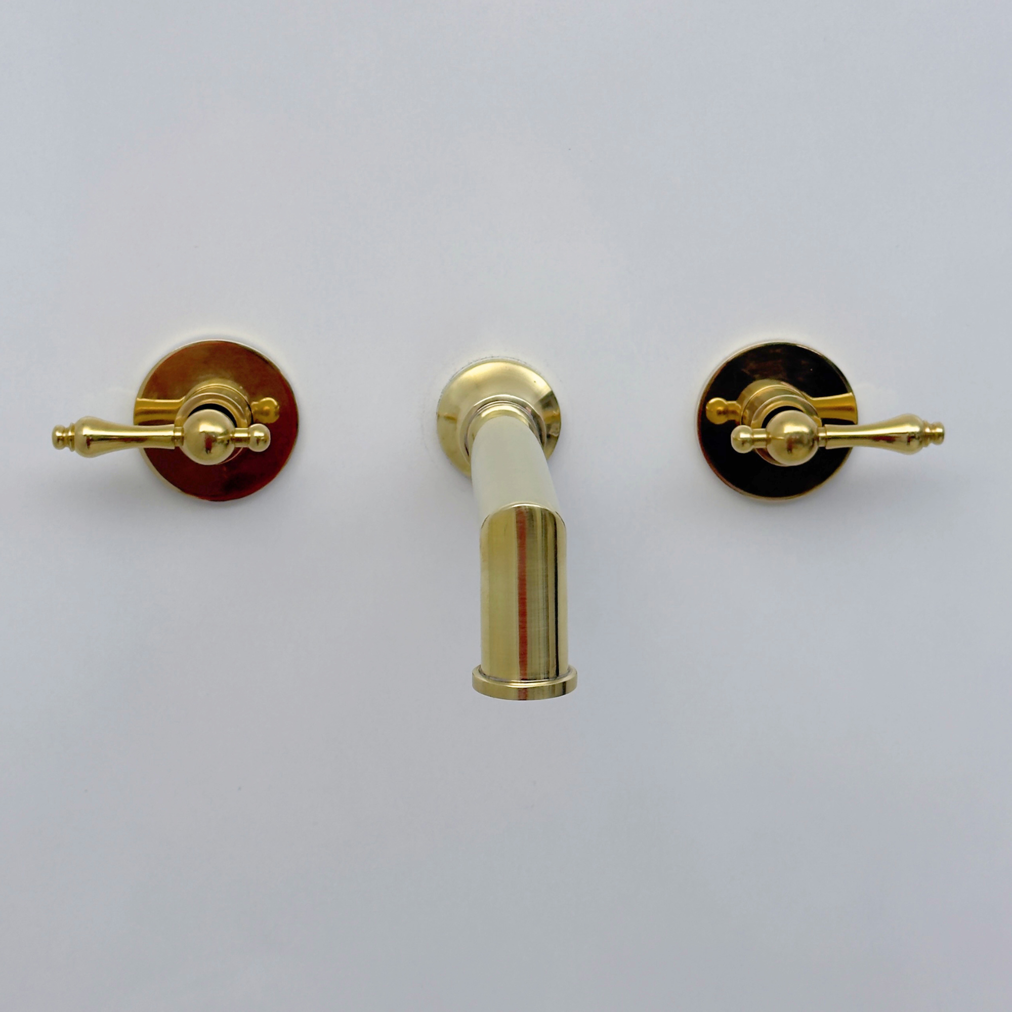 Unlacquered Brass Wall-Mount Tub Filler