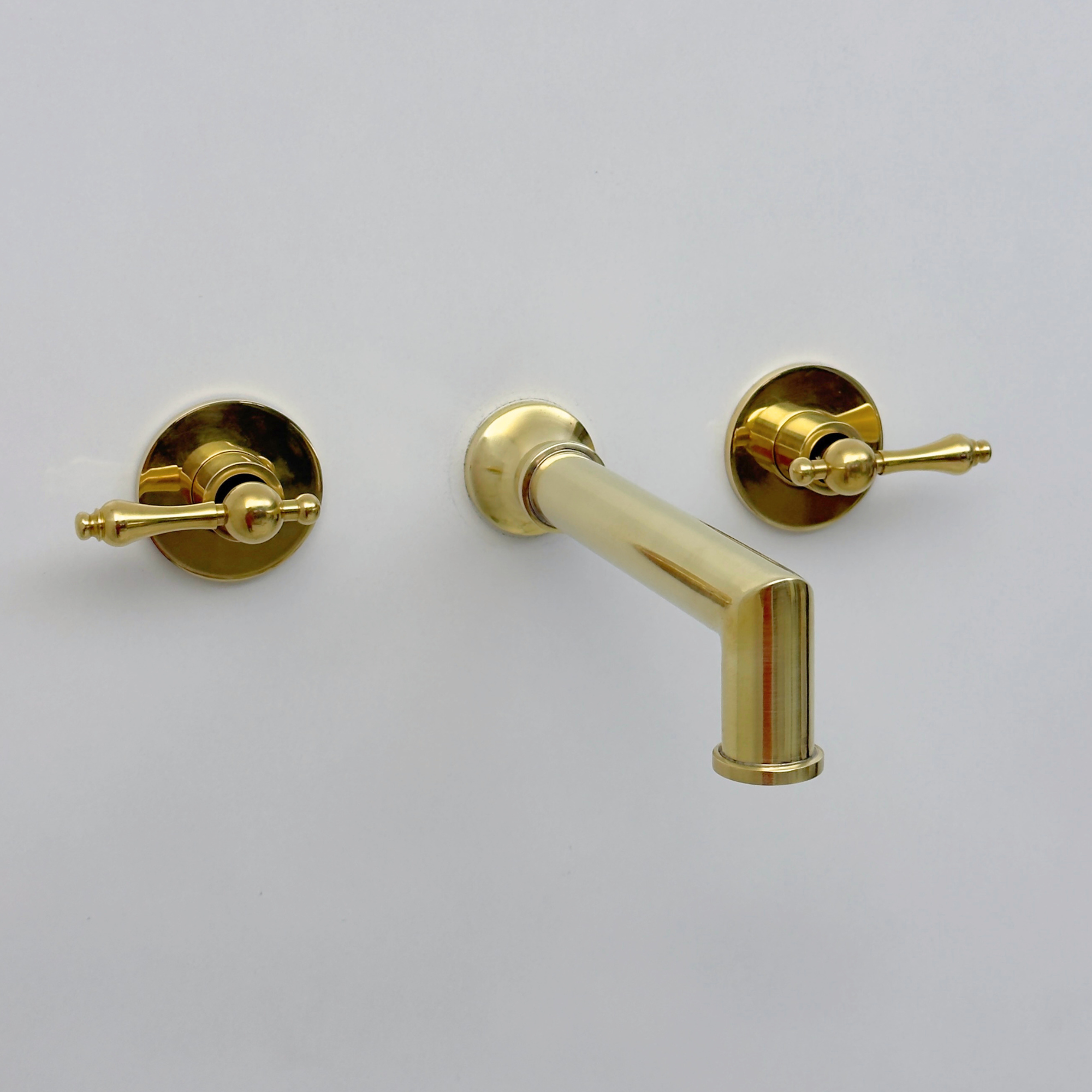 Unlacquered Brass Wall-Mount Tub Filler