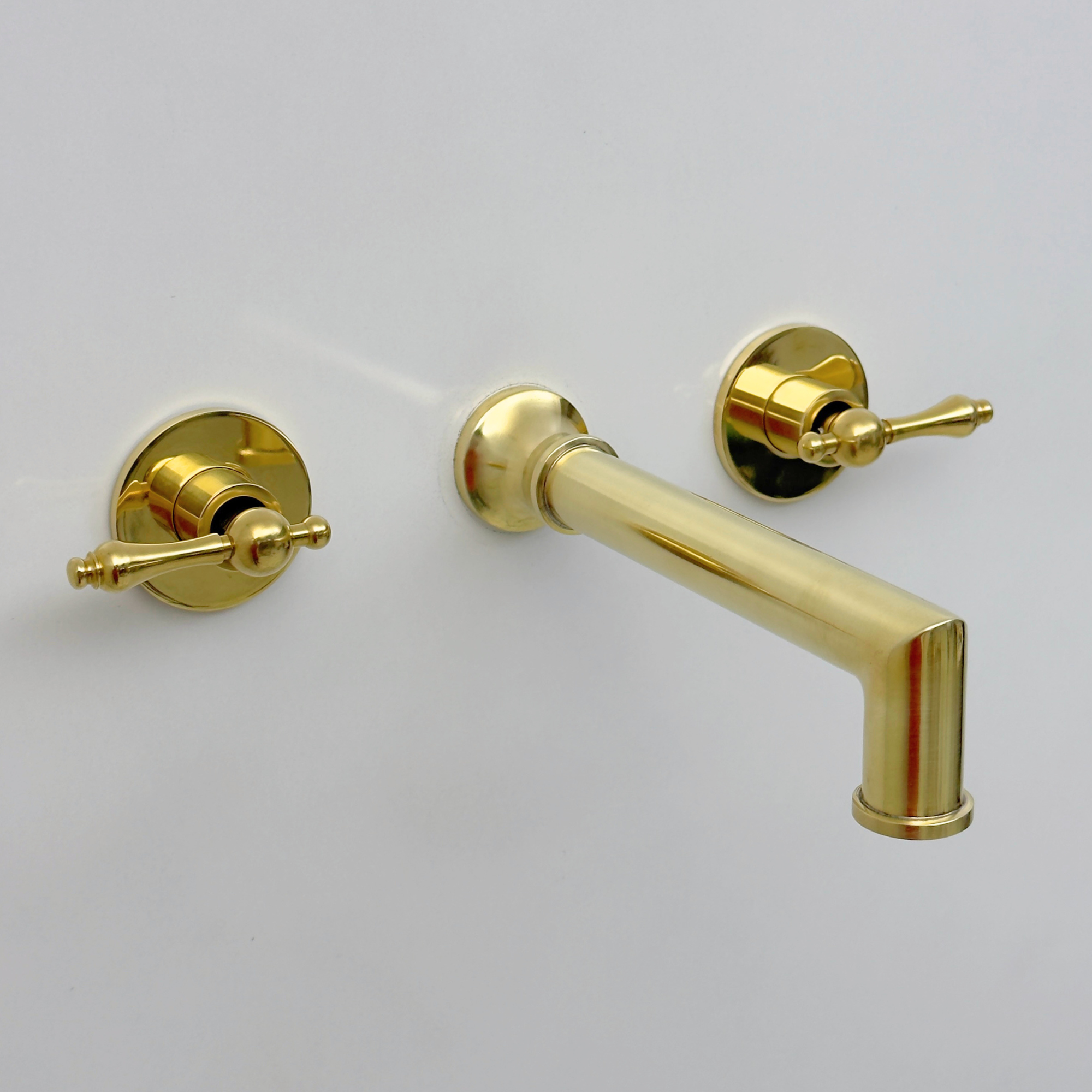 Unlacquered Brass Wall-Mount Tub Filler