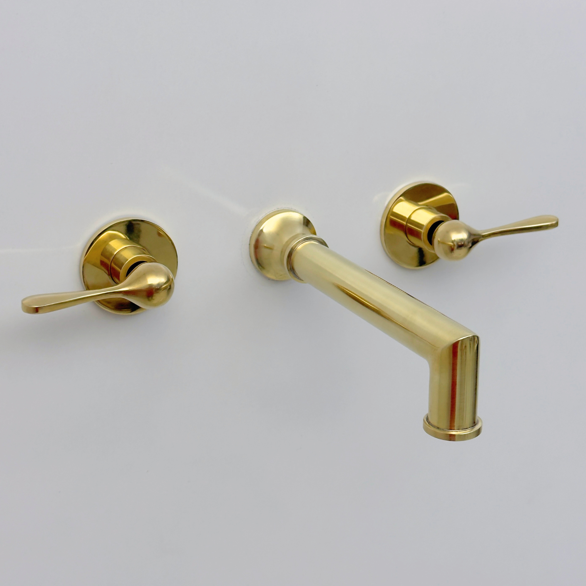 Unlacquered Brass Wall-Mount Tub Filler