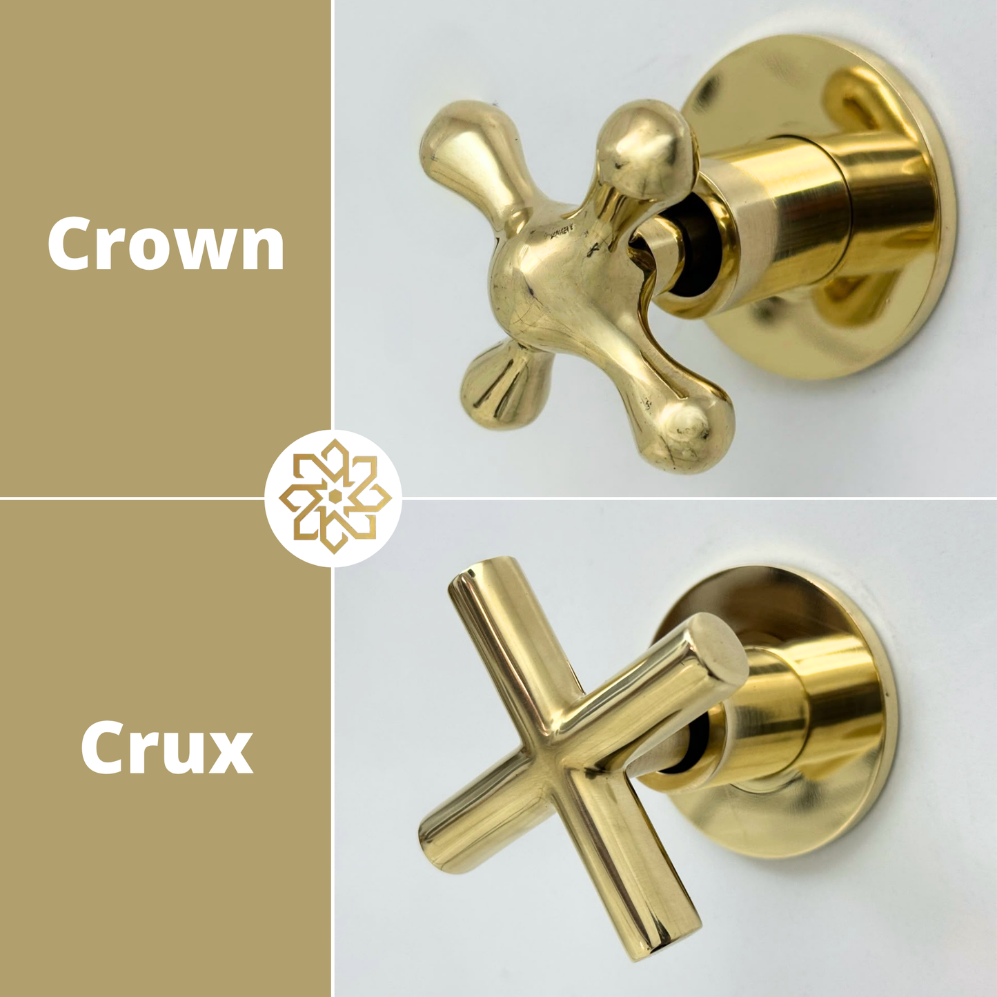 Unlacquered Brass Wall-Mount Faucet