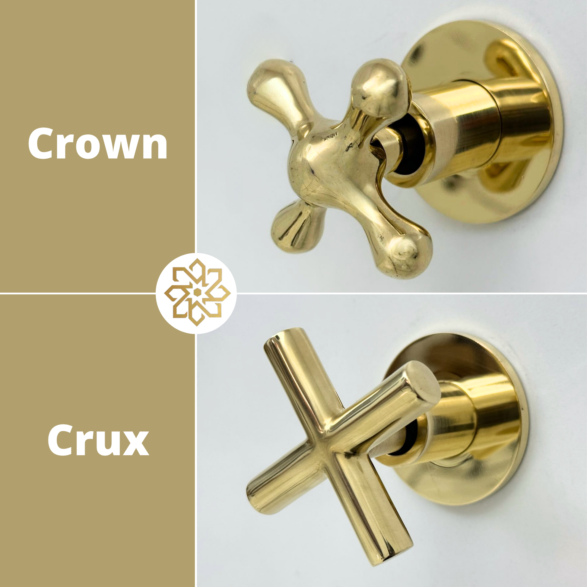 Unlacquered Brass Wall-Mount Faucet