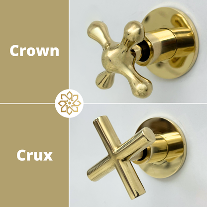 Unlacquered Brass Wall-Mount Faucet