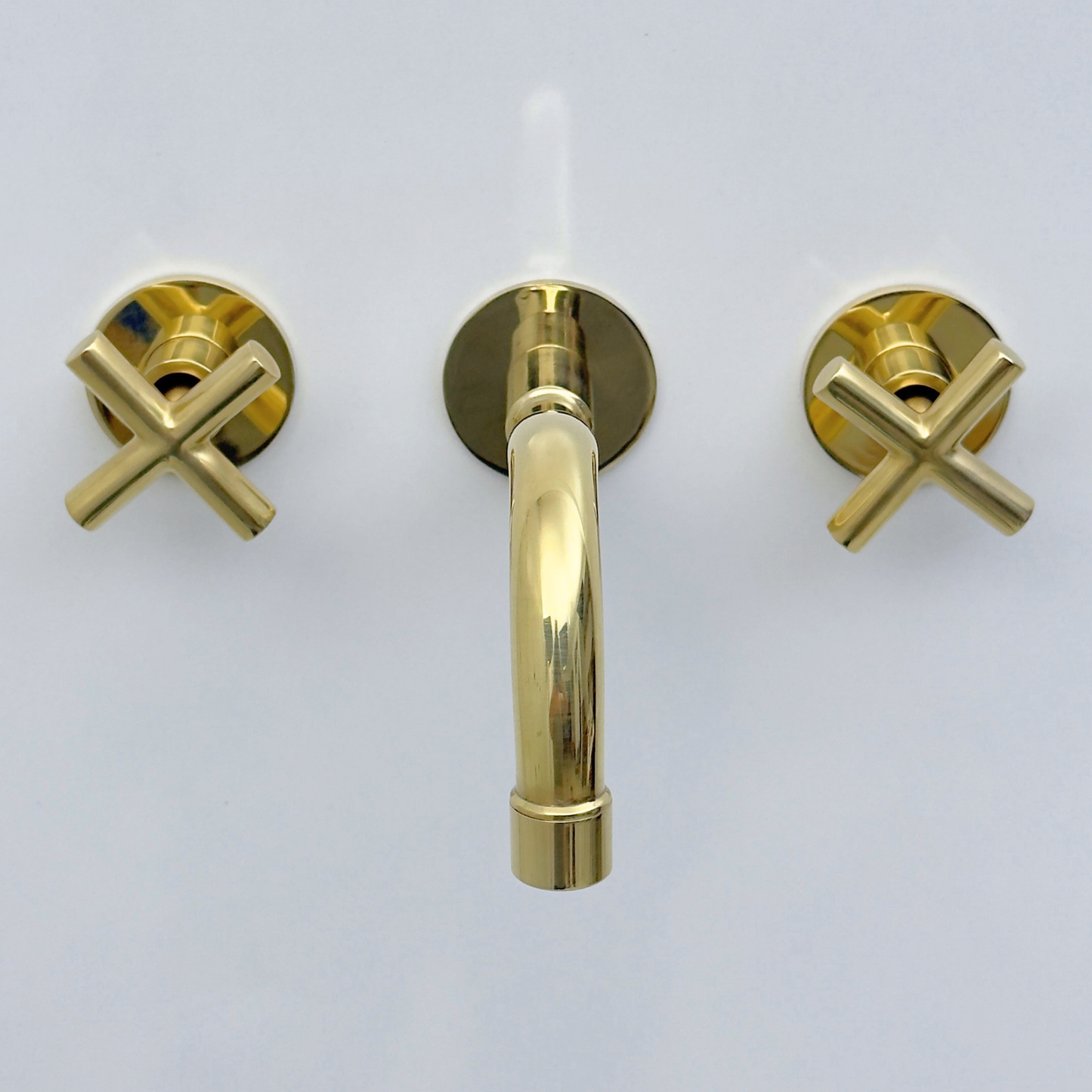 Unlacquered Brass Wall-Mount Faucet