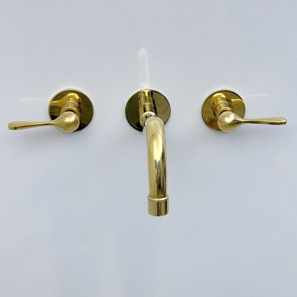 Unlacquered Brass Wall-Mount Faucet