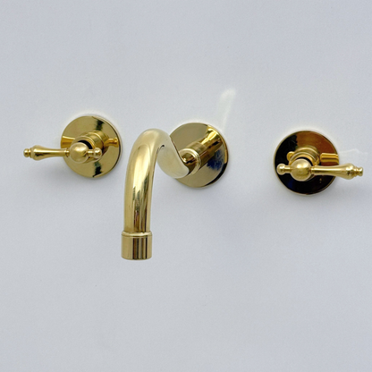 Unlacquered Brass Wall-Mount Faucet