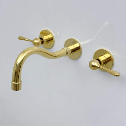 Unlacquered Brass Wall-Mount Faucet