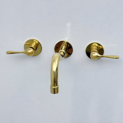 Unlacquered Brass Wall-Mount Faucet