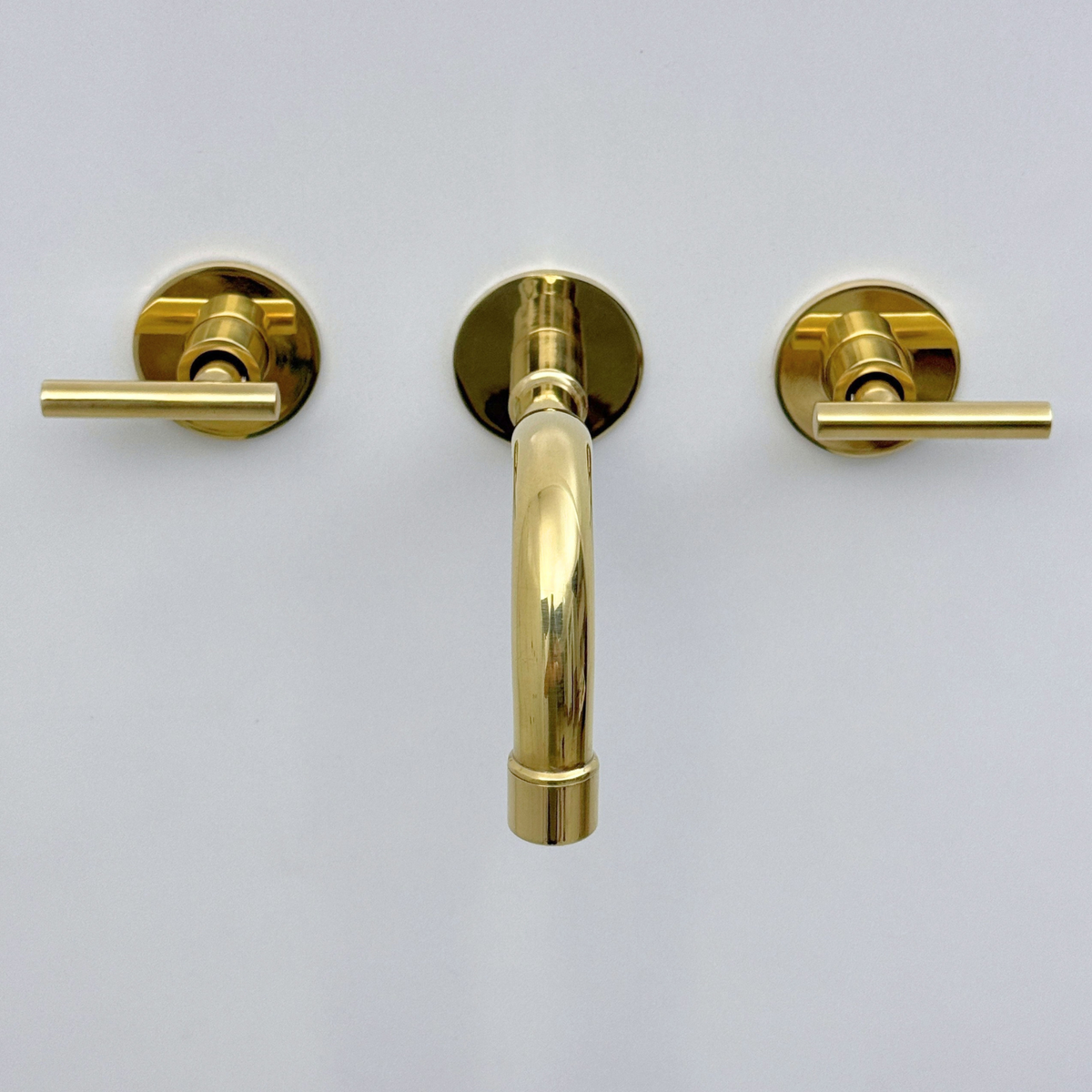 Unlacquered Brass Wall-Mount Faucet