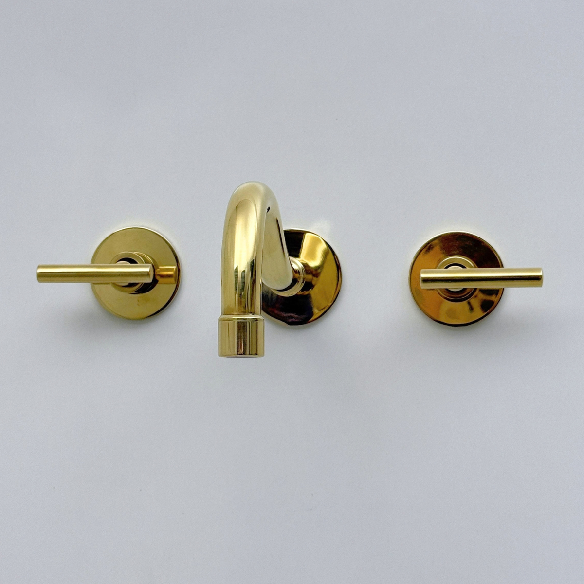 Unlacquered Brass Wall-Mount Faucet