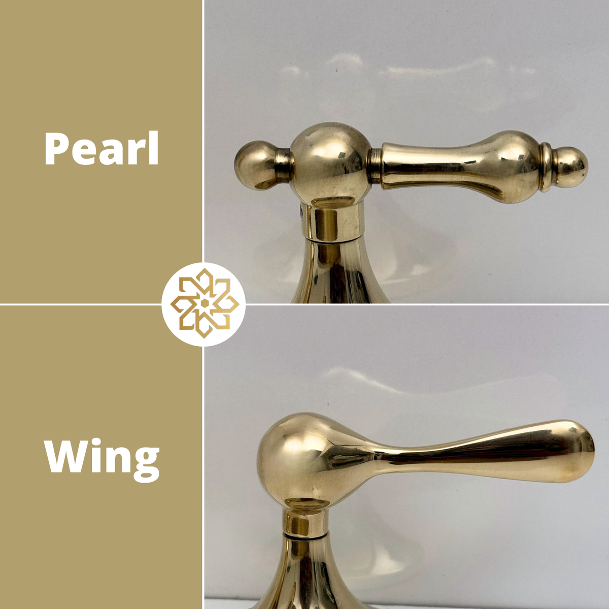 Unlacquered Brass Widespread Bathroom Faucet With Lever Handles