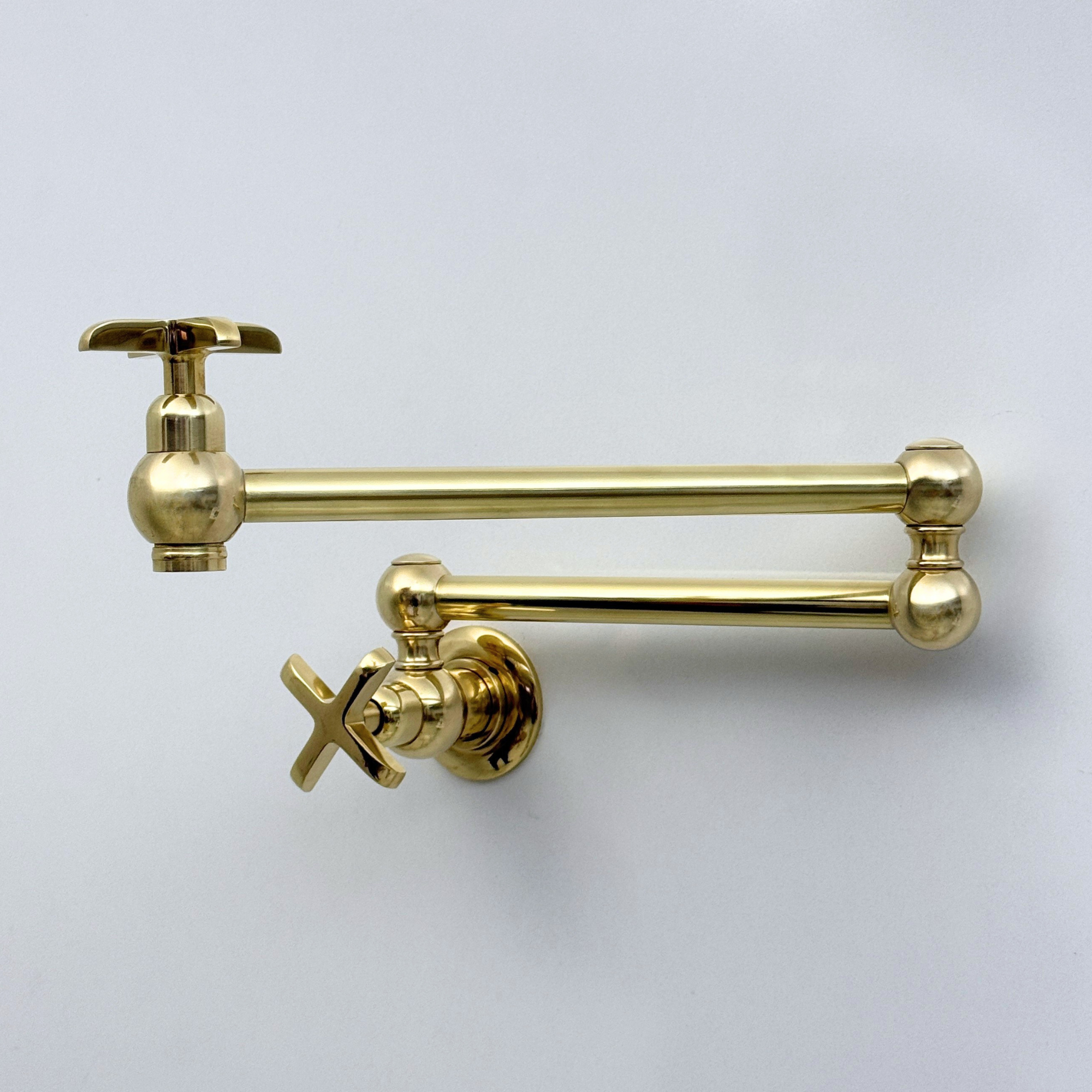 Unlacquered Brass Pot Filler