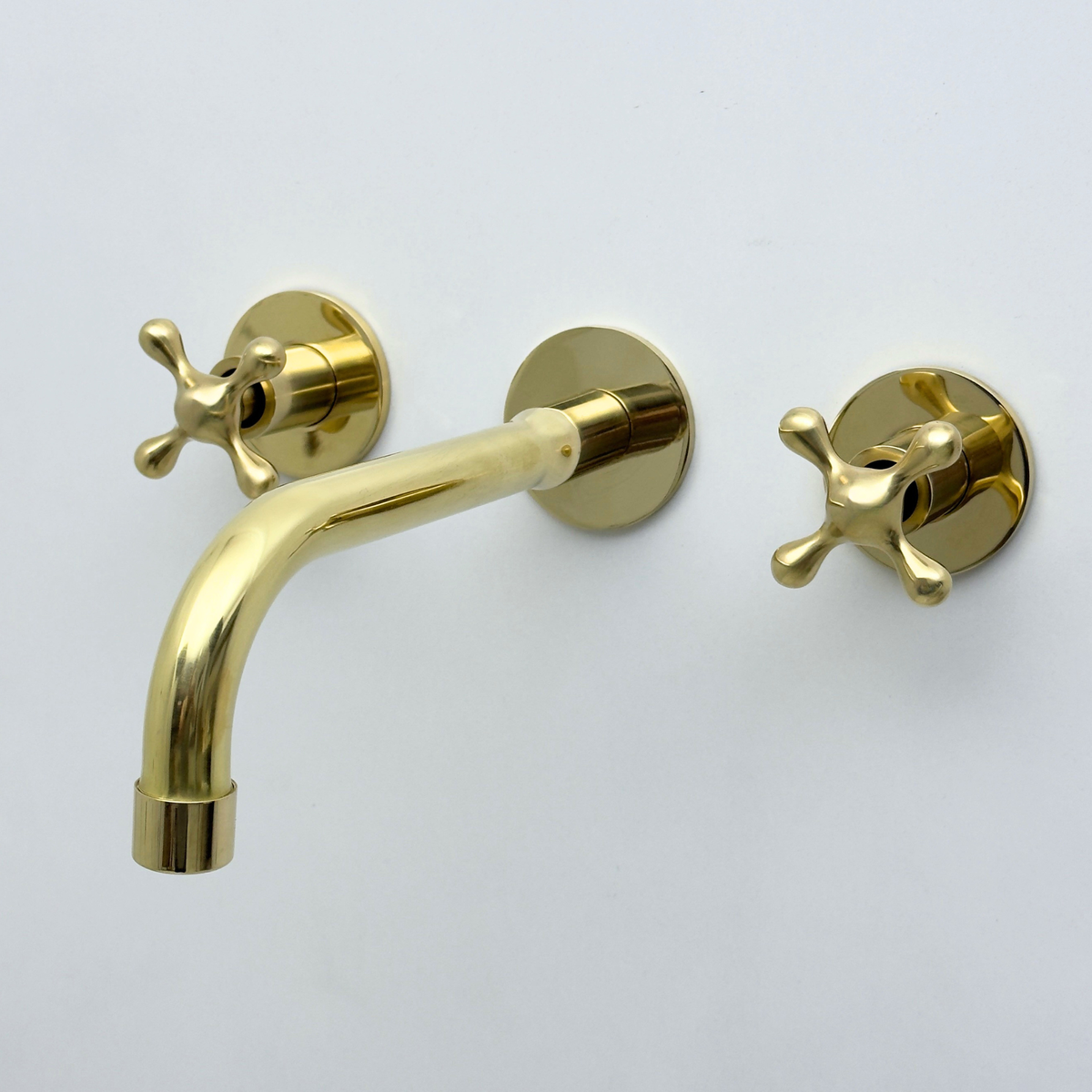 Unlacquered Brass Wall-Mount Faucet