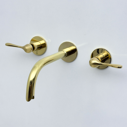 Unlacquered Brass Wall-Mount Faucet