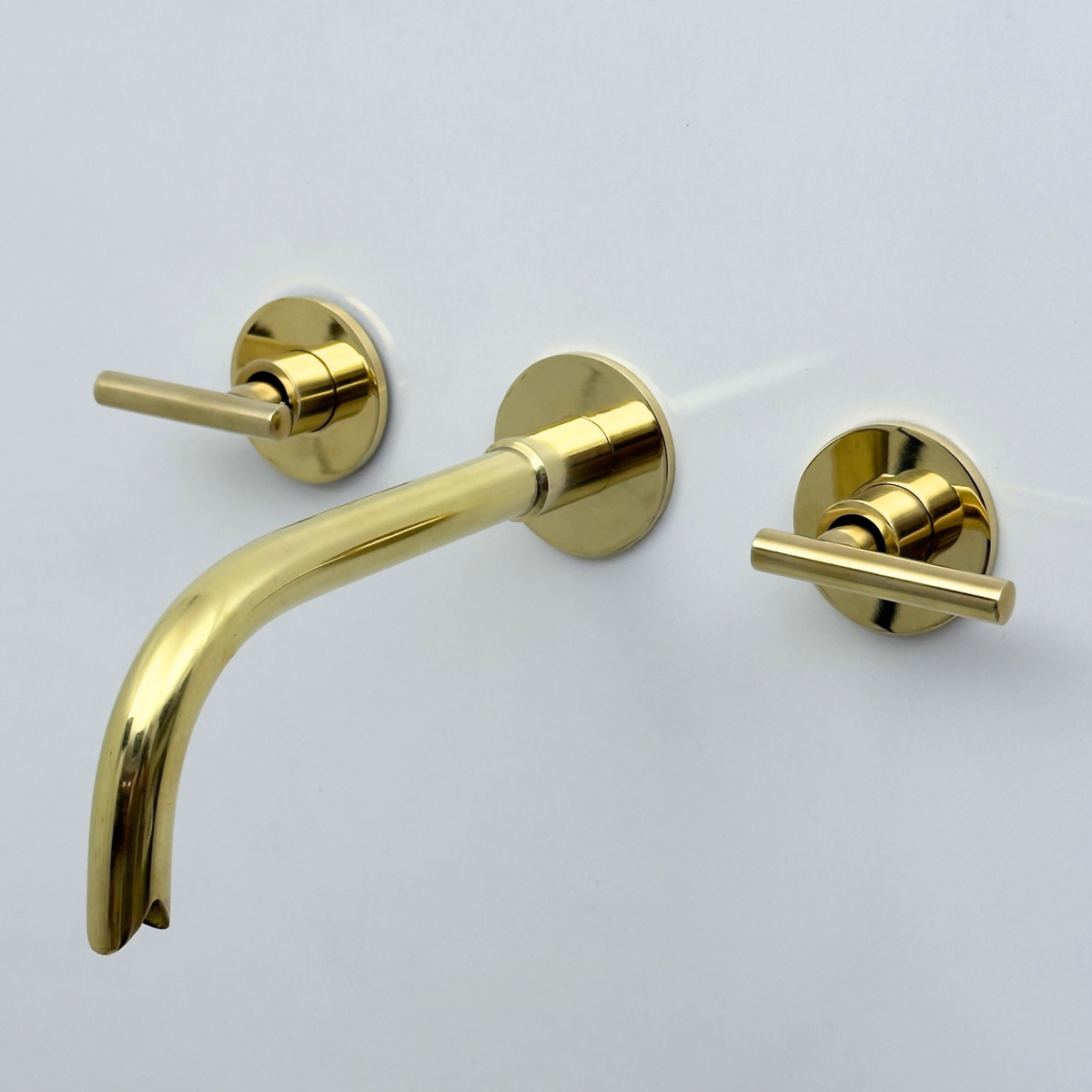 Unlacquered Brass Wall-Mount Faucet