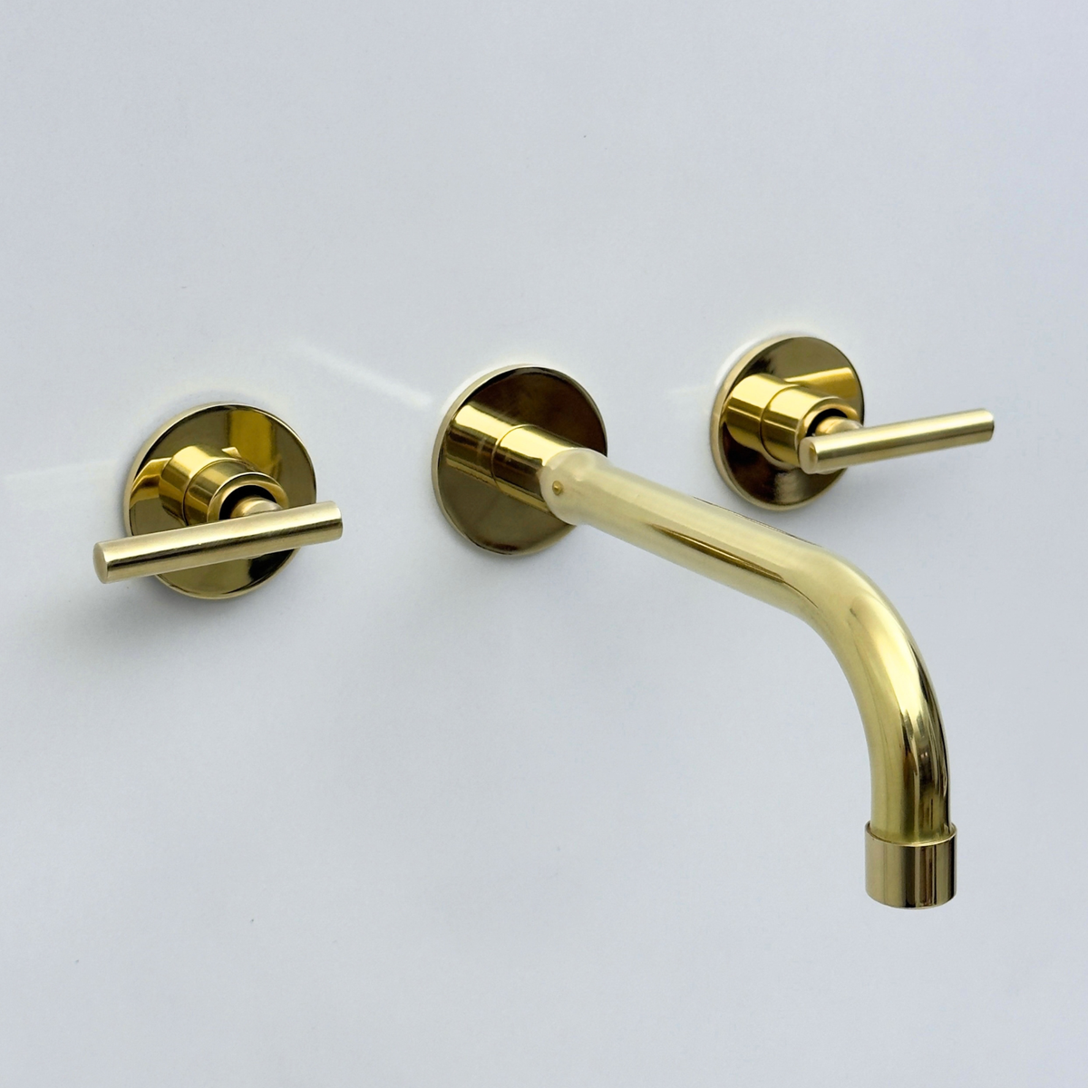 Unlacquered Brass Wall-Mount Faucet