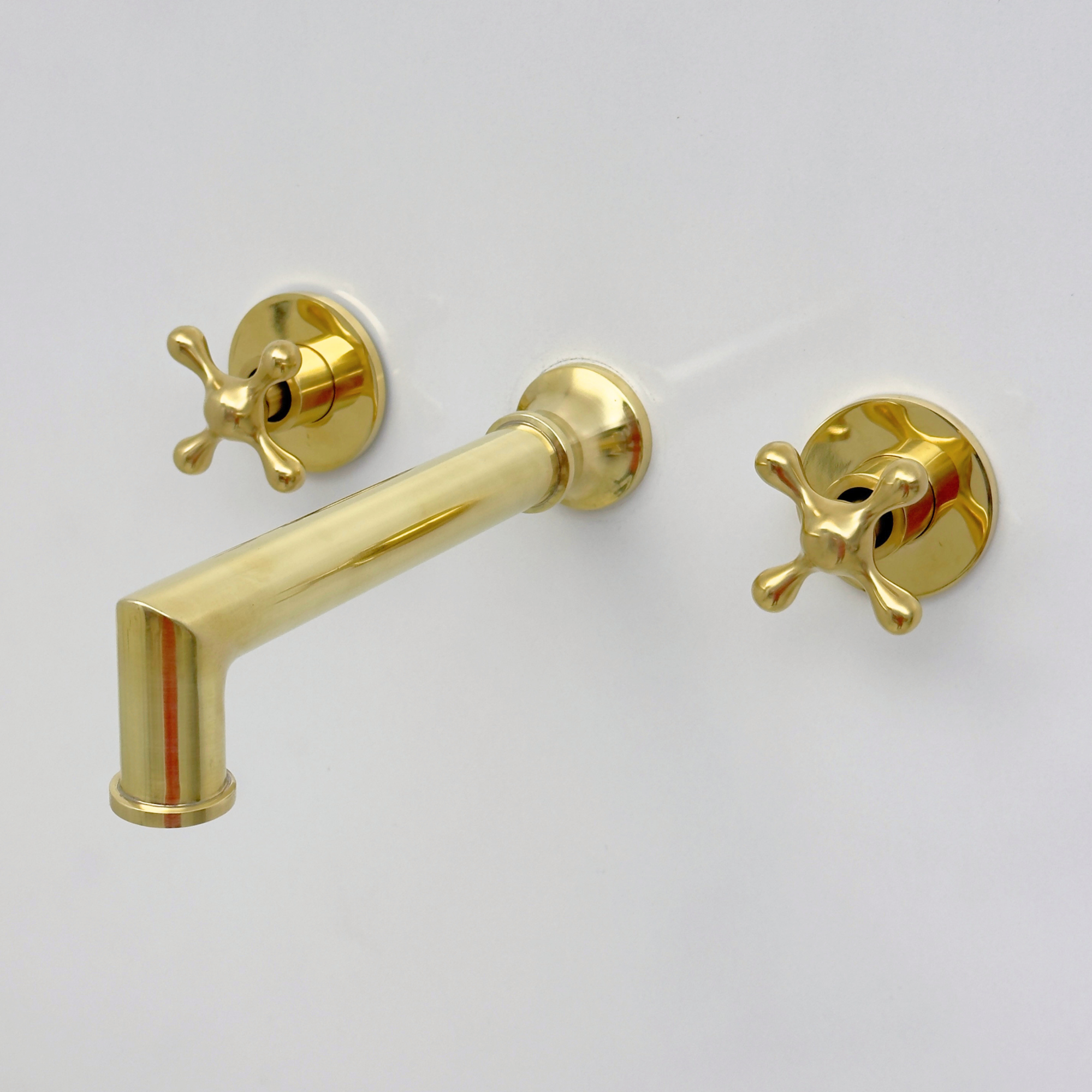 Unlacquered Brass Wall-Mount Tub Filler