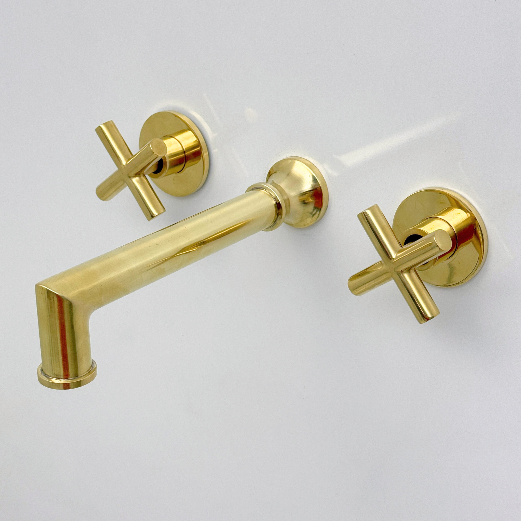 Unlacquered Brass Wall-Mount Tub Filler
