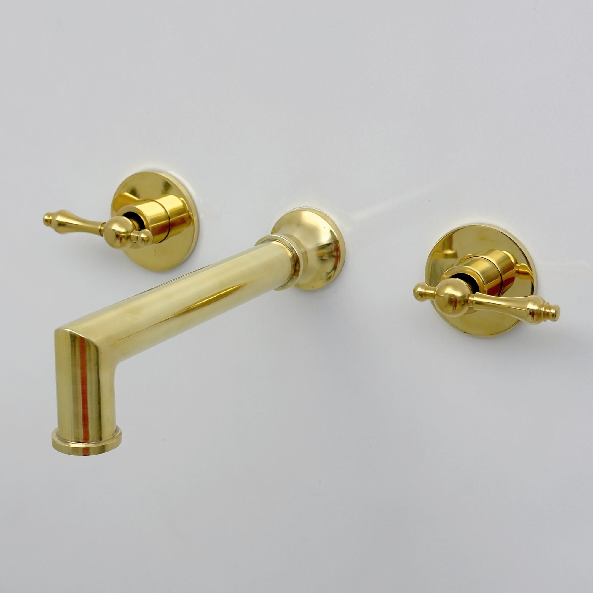 Unlacquered Brass Wall-Mount Tub Filler