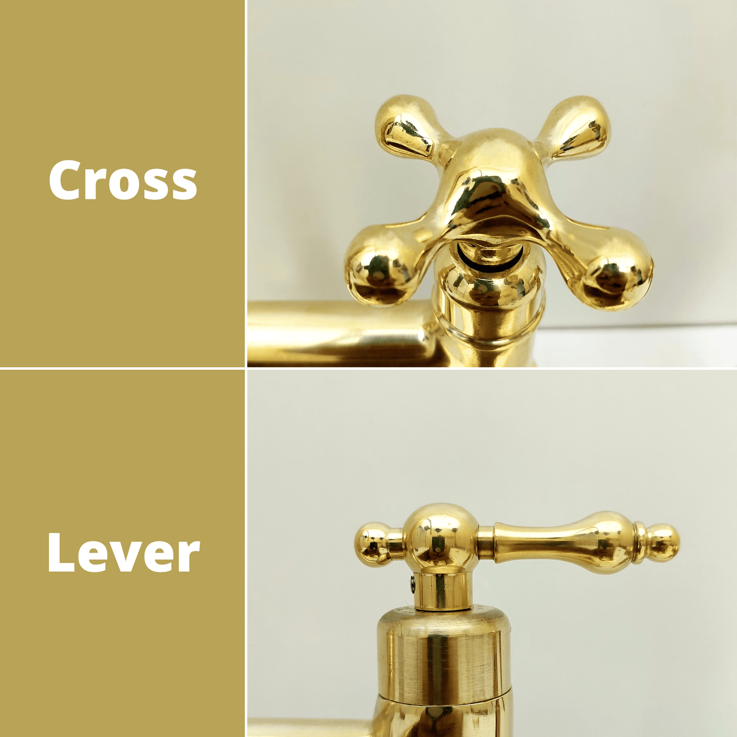 Unlacquered Brass Bridge Kitchen Faucet With Ball Center - Ref: AKF-1