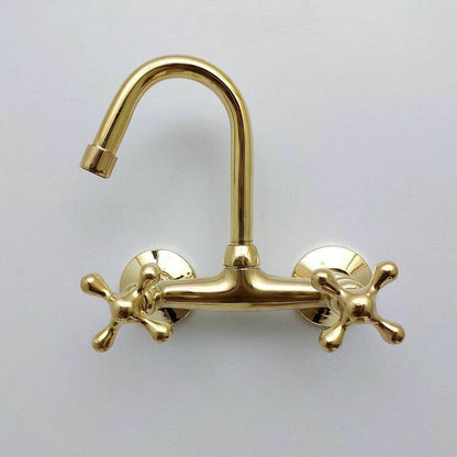 Grifo de pared de latón sin lacar - ref: APCL-6