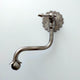 Grifo de cocina de latón macizo para montaje en pared con acabado en níquel - Ref: PF-003-L