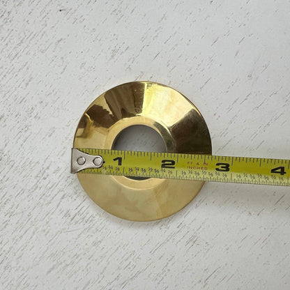 Brass Face Plates for Wall Mounted Faucets, 1/2 Inch Unlacquered Brass Flange - Ref: BA018