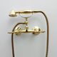 Unlacquered Brass Wall Mount Handheld Shower System with Lever Handles - Ref: SS024-L