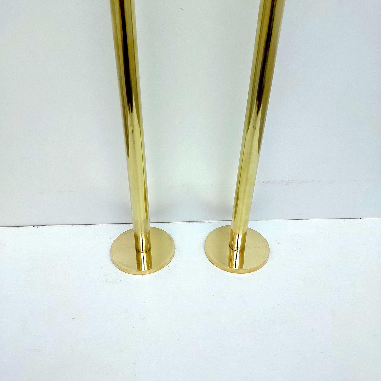 Grifo para bañera de pie de latón sin lacar, con ducha de mano y llenado de bañera montado en el suelo - Ref: TF003-C