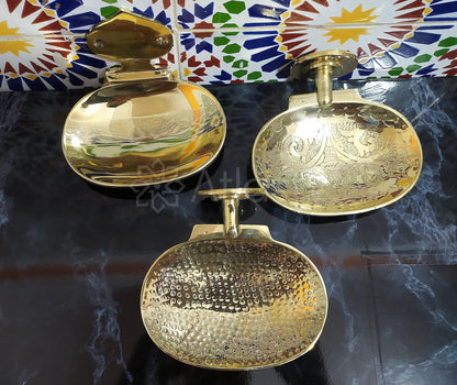 Wall Soap Dishes, Unlacquered Solid Brass, Handcrafted Soap Holder, Hammered