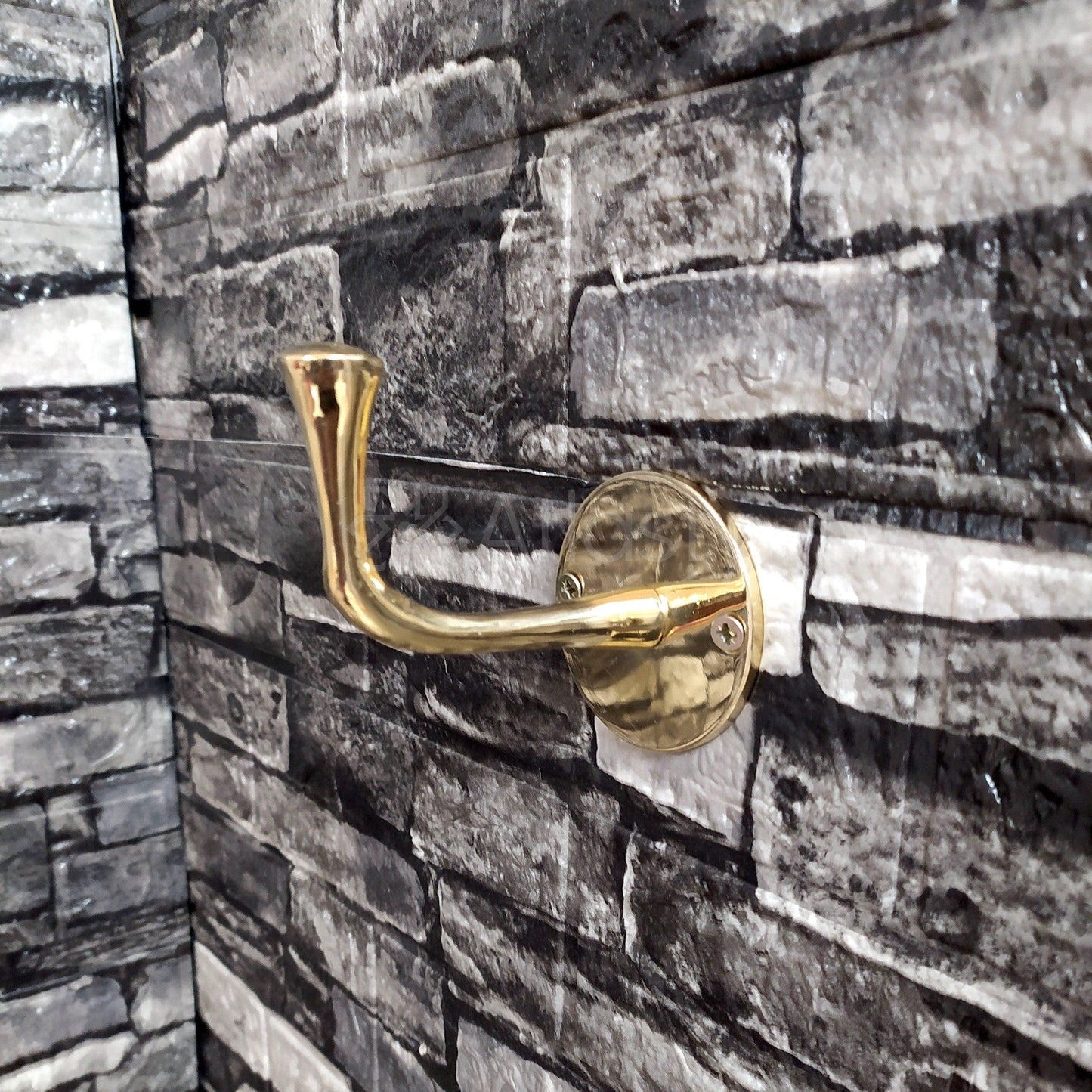 Solid Brass Hooks, Unlacquered Brass, Handmade Brass Hooks