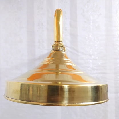 Système de douche en laiton antique avec pomme de douche ronde et 2 poignées - Réf : ATLASS24