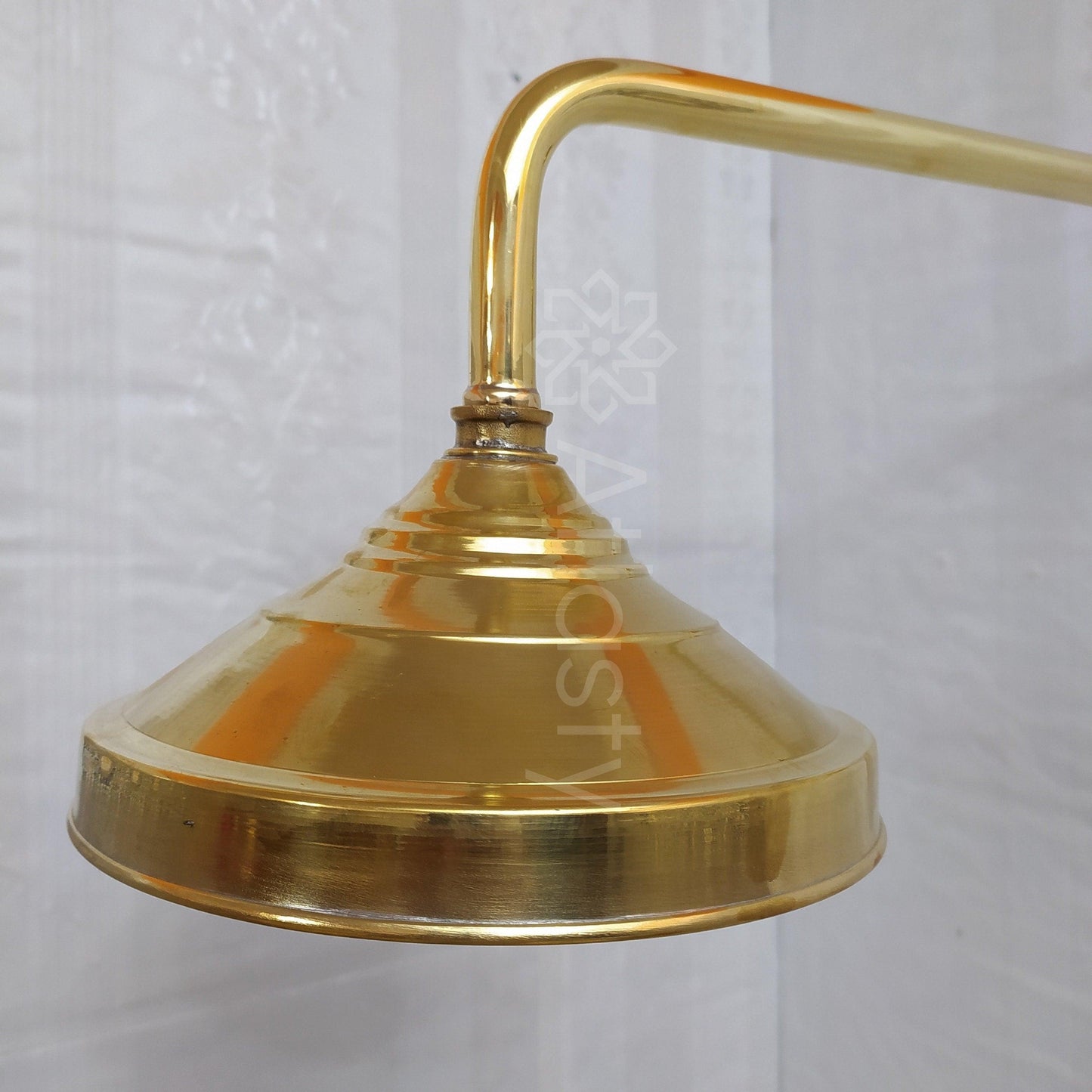 Brass Round Shower Head with Brass Straight Arm, Outdoor and Indoor showerhead