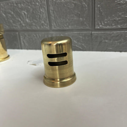 Unlacquered Brass Dishwasher Air Gap Cover, Golden color